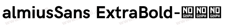 almiusSans ExtraBold字体转换